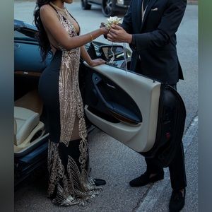 Black & Gold Formal Gown